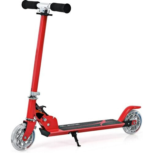 Tweedekans Coast Opvouwbare - LED Verlichte Wielen - Hoogte Verstelbaar 63-86,5cm - Rood Tweedehands