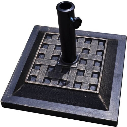 Tweedekans Coast Parasolvoet Brons - 13kg - Staal - 44 x 44 x 33 cm - Vierkant Tweedehands