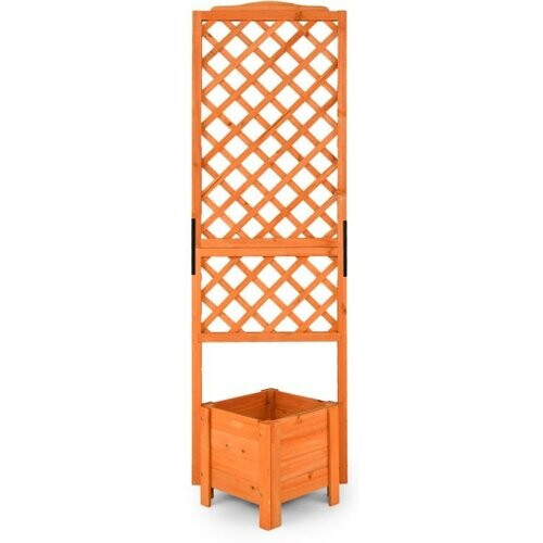 Tweedekans Coast Plant Box 180 cm High Garden Bed met trellis oranje Tweedehands