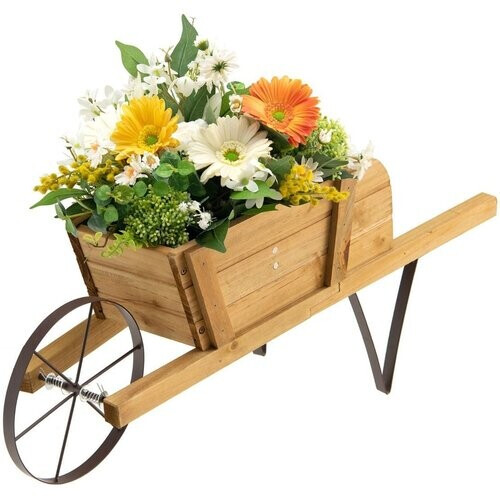 Tweedekans Coast Plantenbak Kruiwagen - Hout - 69,5 x 26 x 29,5 cm Tweedehands