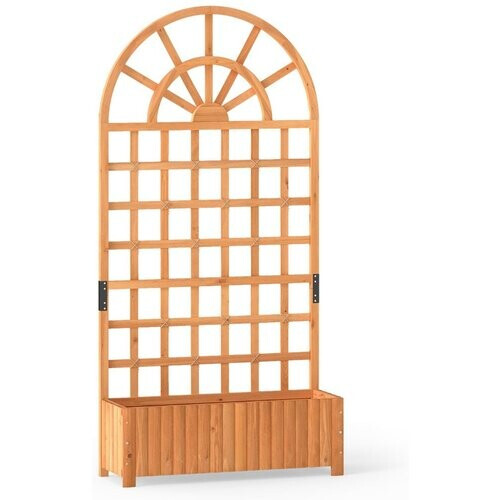 Tweedekans Coast Plantenbak - Vurenhout Naturel Bruin - 91 x 30 x 182 cm Tweedehands