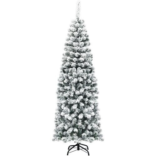 Tweedekans Coast Potlood Kerstboom Met Sneeuw - Met Metalen Voet - 180 cm Tweedehands