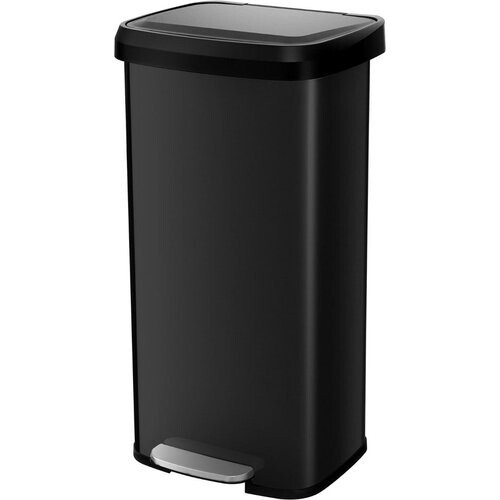 Tweedekans Coast Prullenbak met pedaal - 68 liter - zacht sluitend deksel - desodoriseringsvak - zwart Tweedehands
