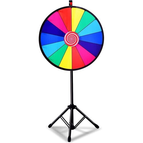 Tweedekans Coast Rad van Fortuin met Statief - Kleurrijk - Ø60cm Tweedehands