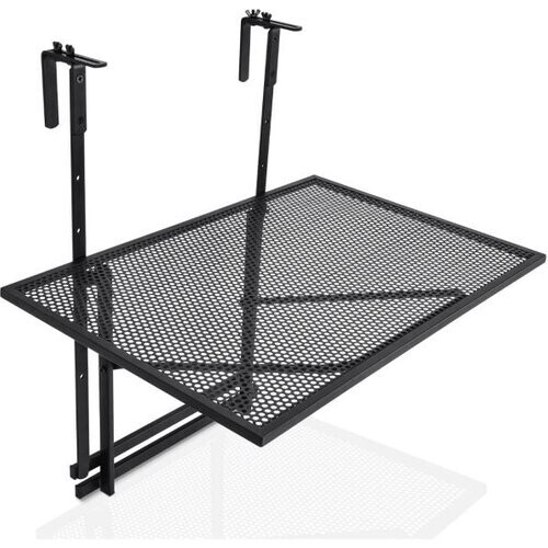 Tweedekans Coast Reling Vouwtafel - Ijzerenrek - Verstelbare Hoogtes - 60,5x40,5x61,5-82,5cm Tweedehands