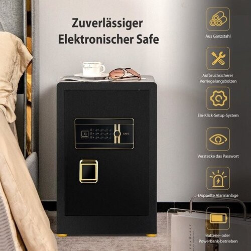 Tweedekans Coast Safe Tresor 42,5 L Kast veilig Stahl-Heimsafe met digitaal toetsenbord en sleutelvergrendeling Tweedehands