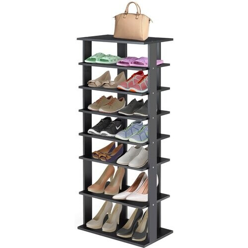 Tweedekans Coast Schoenenrek 7-delig Industrieel Met Meerdere Lagen - 46 cm x 27 cm x 110,5 cm - Zwart Tweedehands