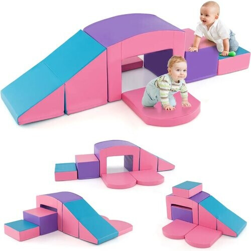 Tweedekans Coast Schuimblokken voor Kinderen - 6-delig - Paars/ Roze Tweedehands