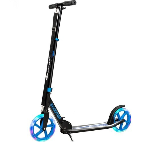 Tweedekans Coast Scooter Step Voor Kinderen Opvouwbaar - 100kg laadvermogen Met 2 LED wielen - Blauw Tweedehands