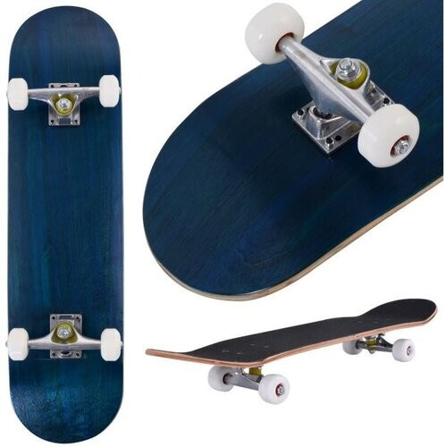 Tweedekans Coast Skateboard voor Beginners - 80 x 20 cm - Complete Cruiser met ABEC-7 Kogellagers - 7-Laags Longboard Esdoornhout - Marineblauw Tweedehands
