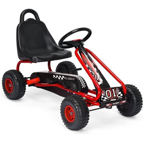 Tweedekans Coast Skelter – Met Handrem & Verstelbare Zitting – max. 30 kg – 92 x 50 x 53 cm – Rood Tweedehands