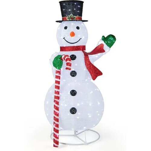 Tweedekans Coast Sneeuwpop - 180 Lampjes - Metaal & Polyester - Weerbestendig - 150cm Tweedehands