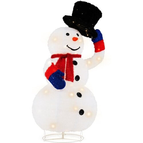 Tweedekans Coast Sneeuwpop - LED - 120 Lampjes - Timerfunctie - 77 x 56 x 130 cm - Warm Wit Tweedehands