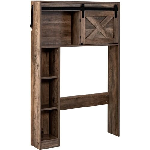 Tweedekans Coast Toiletkast – Met Schuifdeur – 84 x 17 x 128 cm – Bruin Tweedehands