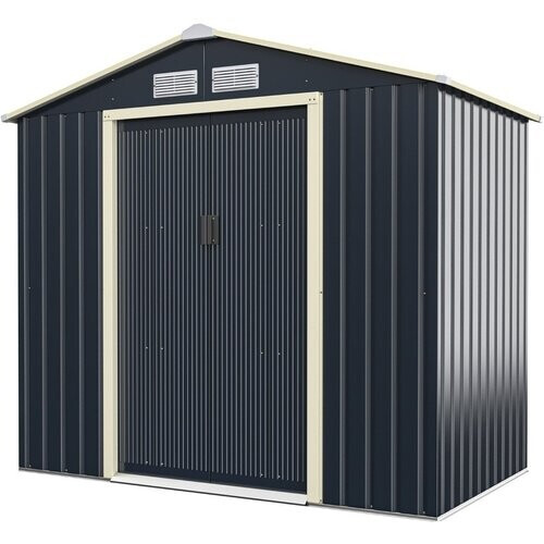 Tweedekans Coast Tuinhuis Metaal 213 x 162 x 117 cm Grijs Tweedehands