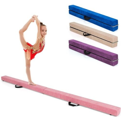 Tweedekans Coast Turnbalk Evenwichtsbalk - Suède Roze - 210 cm x 10 cm x 8 cm Tweedehands