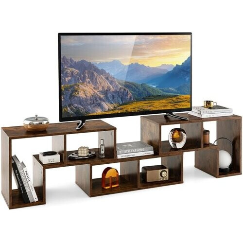 Tweedekans Coast TV Meubelkast - voor 65 inch TV - Bruin - 134-180 x 30 x 43 cm - Bruin - Hout Tweedehands