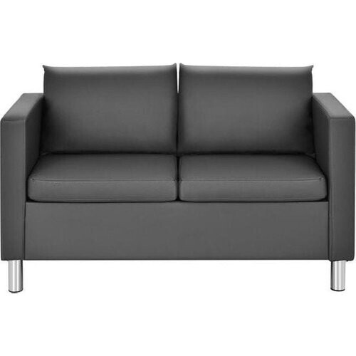 Tweedekans Coast Tweezitsbank - 120x60x62,5 cm - Leer - Grijs Tweedehands