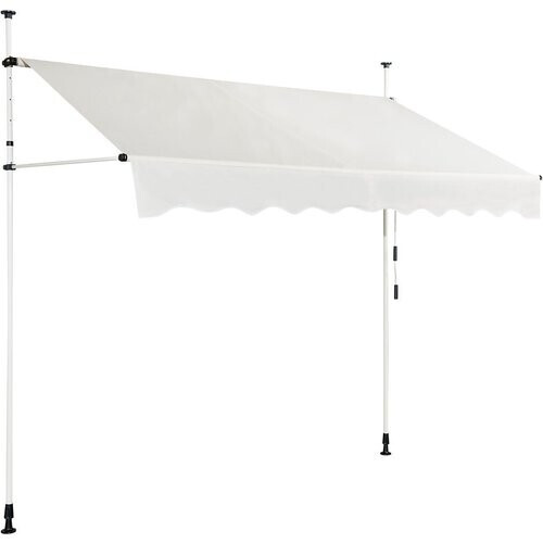 Tweedekans Coast Uitbreidbare luifel - Zonnescherm met handmatige crankhoogte - verstelbaar - 250 x 120 cm beige Tweedehands