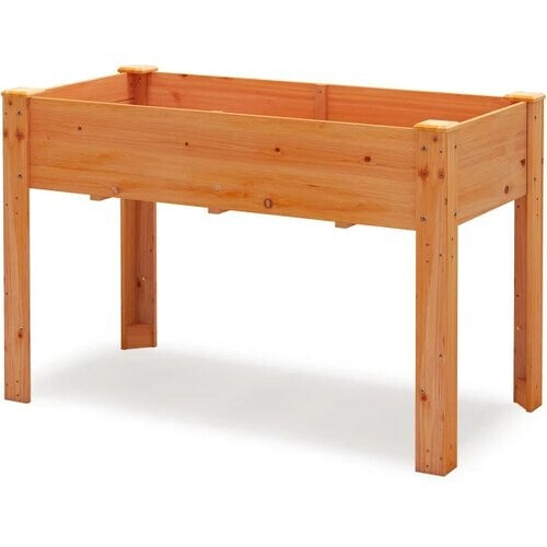 Tweedekans Coast Verhoogde Plantenbak Roodbruin – Houten Moestuinbak met Drainagegaten – 120 x 60 x 82 cm Tweedehands