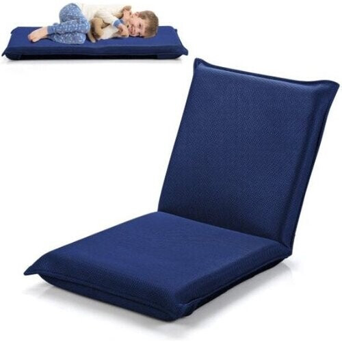 Tweedekans Coast Verstelbare Vloerstoel - 47 x 44 x 53 cm - Blauw Tweedehands