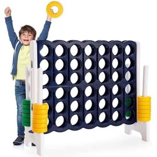 Tweedekans Coast Vier in een Rij Spel - Vier in een rij - Spel met 42 Jumbo-Ringen en Schuifregelaars om Snel Opnieuw te Starten - voor Kinderen en Volwassenen Tweedehands