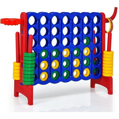 Tweedekans Coast Vier Op Een Rij Speelset - Extra Groot - 74 cm Hoog - blauw +rood Tweedehands