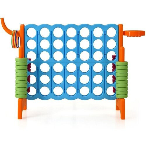 Tweedekans Coast Vier Op Een Rij Speelset - Extra Groot - 74 cm Hoog - Blauw/Oranje Tweedehands