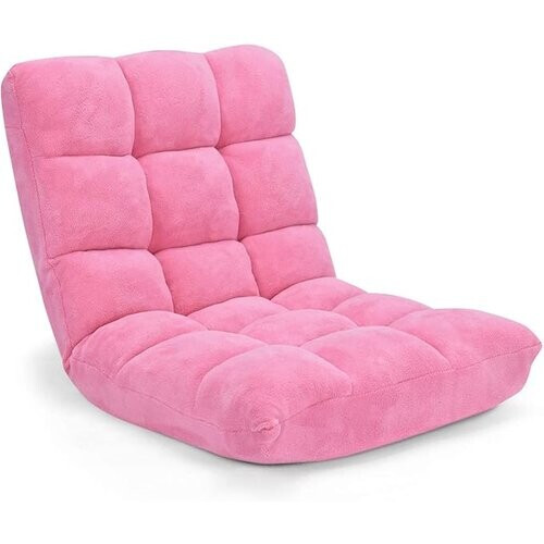 Tweedekans Coast vloerstoel opvouwbare luie bank luie tatami vloerkussen zwart/grijs/koffiebruin roze Tweedehands