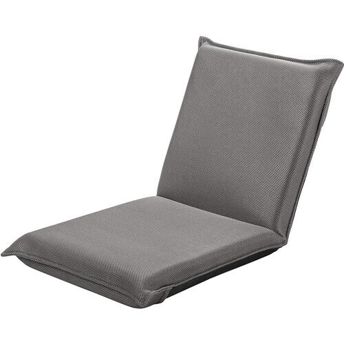 Tweedekans Coast vloerstoel vloer fauteuil met 6-stappen verstelbare rugleuning game fauteuilgevulde grijs Tweedehands