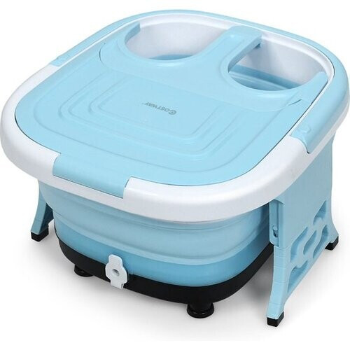 Tweedekans Coast voetbadmassage -apparaat opvouwbaar met afstandsbediening voetbad whirlpool 42 x 40 x 24 cm blauw Tweedehands