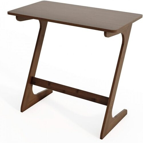 Tweedekans Coast Z-vormige Bijzettafel Bamboe Bruin/Naturel – 76 x 41 x 71 cm – Sofa Side Table Tweedehands