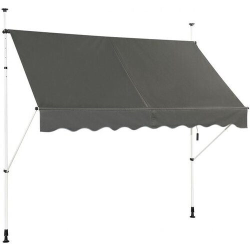 Tweedekans Coast Zonnescherm - Waterdicht Schaduwdoek - 250 x 120 cm - Grijs Tweedehands