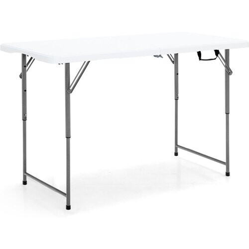 Tweedekans Coastl opvouwbare picknicktabel met hoogteafstelling wit Tweedehands