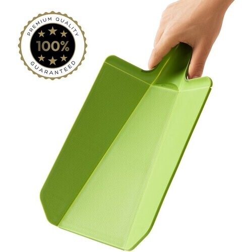 Tweedekans COOCK - Kleine Vouwbare Kunststof Snijplank Keuken - Antislip – Vaatwasserbestendig – Handvat - Duurzaam & Veelzijdig voor Elke Keuken - Groen Tweedehands