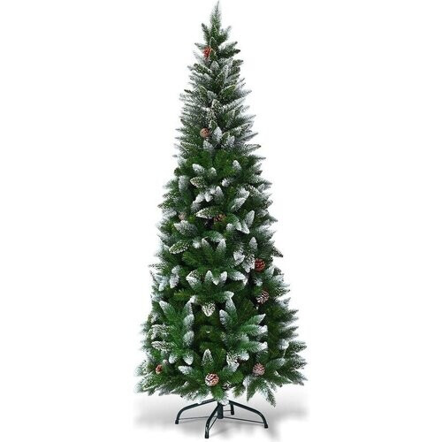 Tweedekans Coast – Kunstkerstboom Pencil Slim – 210 cm & 700 Tips – Voorzien Van Metalen Standaard En Realistische Takken – Voor Binnen En Buiten Gebruik – Groen Pvc En Metaal Tweedehands
