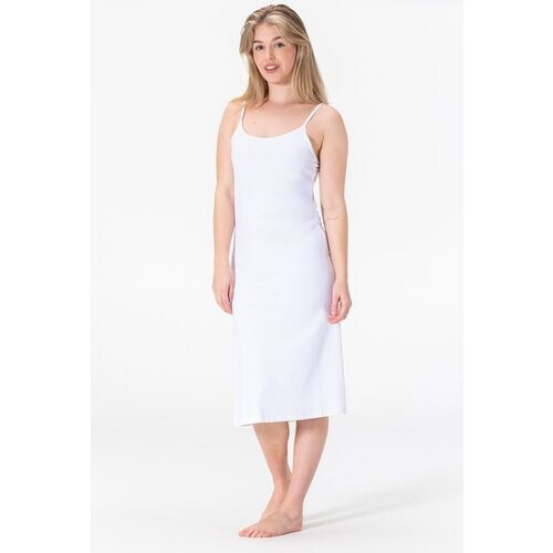 Tweedekans Dames Onderjurk - Nachtjurk - Slaapjurk - Anti-statisch - Wit - Microfiber - Lang (120CM) - Maat 2XL/3XL Tweedehands