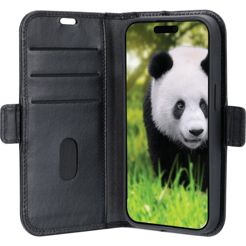 Tweedekans DBramante1928 Copenhagen Slim iPhone 17e/16e Book Case Leer Zwart Tweedehands