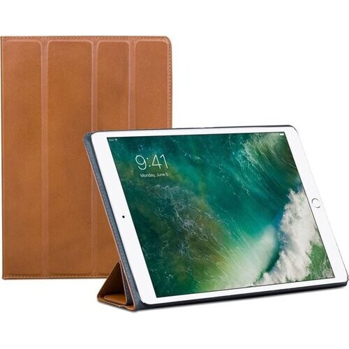 Tweedekans dbramante1928 iPad Air 10.5 2019 Bookcase Hoes – Echt Leer – Cognac – Luxe Beschermhoes Tweedehands