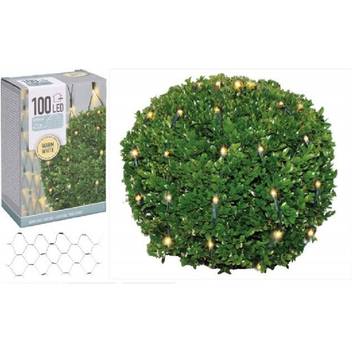 Tweedekans DecorativeLIghting Buxus Netverlichting - 100 LED's - warm wit Tweedehands