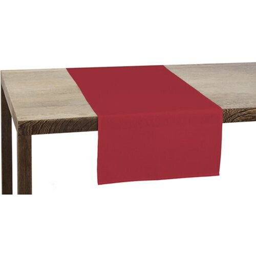 Tweedekans Dekor Kerst Tafelkleed Rood – 45 x 140 cm – kerstprint Tweedehands