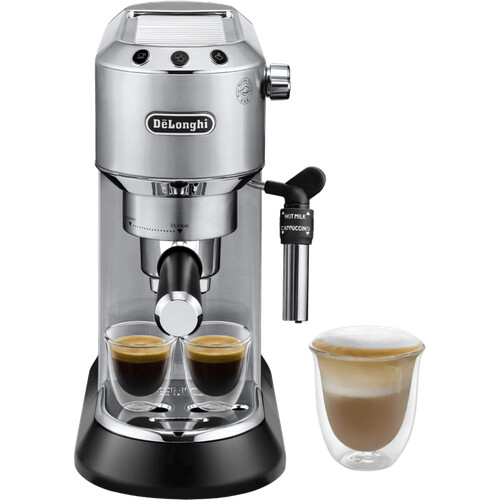 Tweedekans De'Longhi EC685.M Dedica Zilver Tweedehands