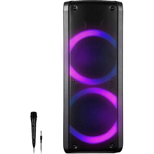 Tweedekans Denver Bluetooth Luidspreker Party Box Disco Verlichting BPS352 Zwart Tweedehands