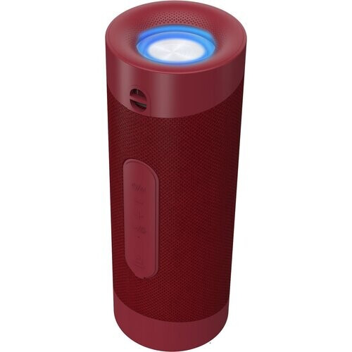 Tweedekans Denver Bluetooth Speaker Draadloos - Discolichten - Muziek Box - AUX - BTV208 - Rood Tweedehands
