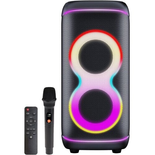 Tweedekans Denver Bluetooth Speaker Party box - Discolichten - Partybox - Incl Microfoon - Luidspreker - BPS370 Tweedehands