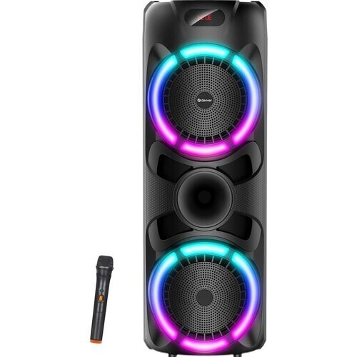 Tweedekans Denver Bluetooth Speaker Party box - Discolichten - Partybox - Incl. Draadloze Microfoon & Afstandsbediening - BPS459 Tweedehands
