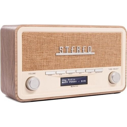 Tweedekans Denver DAB Radio - Retro Radio - Bluetooth - DAB+/ FM - Dimbaar - Batterijen & Netstroom - DAB18LW Tweedehands