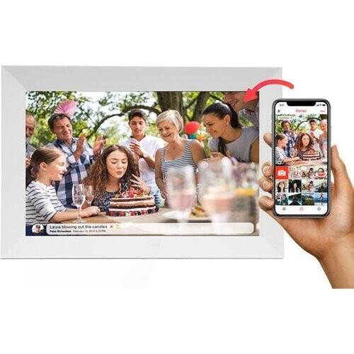 Tweedekans Denver Digitale Fotolijst 10.1 inch - HD - Frameo App - Fotokader - WiFi - IPS Touchscreen - 16GB - PFF1024W Tweedehands