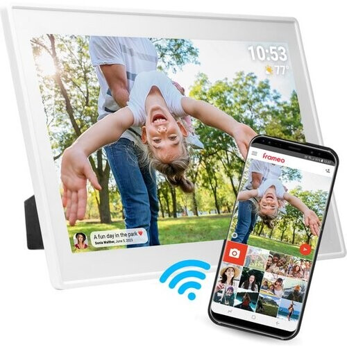 Tweedekans Denver Digitale Fotolijst 15.6 inch - XL - Full HD - Frameo App - Fotokader - WiFi - 16GB - IPS Touchscreen - PFF1515W Tweedehands