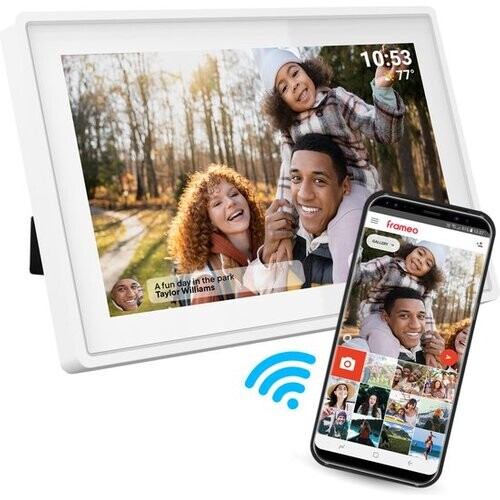 Tweedekans Denver Digitale Fotolijst 7 inch - Frameo App - Fotokader WiFi - IPS Touchscreen - 8GB - PFF725W Tweedehands